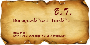 Beregszászi Teréz névjegykártya