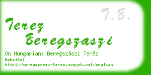 terez beregszaszi business card
